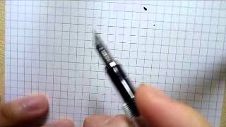 Gillotts 303 dip nib fitted to a Noodlers piston pen  A test [upl. by Reltuc]