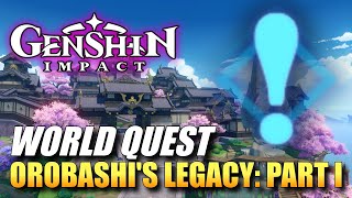 Genshin Impact  Orobashis Legacy Part I World Quest Guide [upl. by Narib]