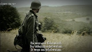 Es war ein Edelweiss  With German English and Indonesia Lyrics [upl. by Salvucci]