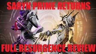 WARFRAME Saryn Prime  More PRIME RESURGENCE Full Inventory Review  Whispers In The Wall [upl. by Dunning]