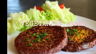 Recette STEAK VÉGÉTARIEN  VEGETARIAN steak [upl. by Ysset895]