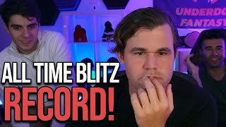 The Moment Magnus set the Online Blitz Record [upl. by Cybil]