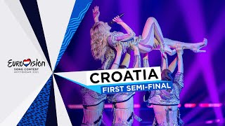 Albina  TickTock  LIVE  Croatia 🇭🇷  First SemiFinal  Eurovision 2021 [upl. by Warrick]