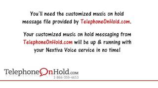 Telephone On Hold Setting Up Nextiva Voice with Custom Music On Hold [upl. by Brant]