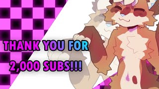 THANK YOU FOR 2000 SUBSCRIBERS Animation [upl. by Retsub]