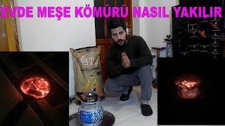 MEŞE NARGİLE KÖMÜRÜ EVDE PRATİK NASIL YAKILIR HAZIRLANIR MDA [upl. by Crystie854]