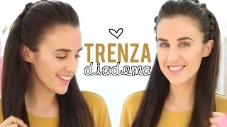 Trenza diadema con nudos  Peinados fáciles [upl. by Ravahs]