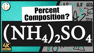 How to find the percent composition of NH42SO4 Ammonium Sulfate [upl. by Ettelliw]