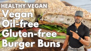 Soft Vegan Burger Buns Oilfree Wheatfree Glutenfree [upl. by Pallaton]