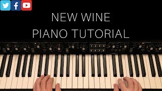 New Wine Piano Tutorial wchord chart  Hillsong Worship [upl. by Lurette598]