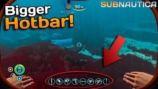 Subnautica EXTENDED hotbar Subnautica Mods 2 [upl. by Esiocnarf]