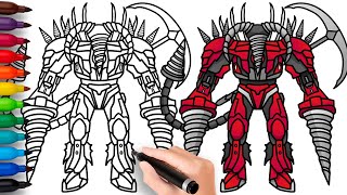 HOW TO DRAW UPGRADED TITAN DRILLMAN  Skibidi Toilet Multiverse  Easy Step by Step Drawing [upl. by Tali]