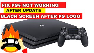 How to fix PS4 Not Working After Factory Reset  Black Screen After PS Logo  All Issues Solved [upl. by Quincy]