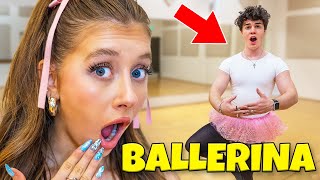 TURNING MY BOYFRIEND INTO A BALLERINA FOR 24 HOURS Funny [upl. by Chandler]