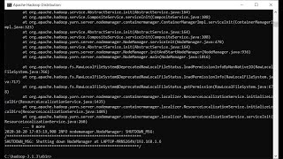 Error Solved Hadoop Shutting Down DataNodeNodeManagerResourceManager at Pc NameIPAddress Windows [upl. by Sheeree501]