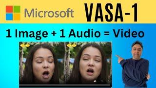 VASA1 Model Can Produce Video with 1 Photo and 1 Audio [upl. by Phenica]