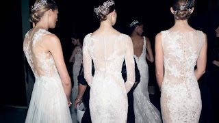 PRONOVIAS FASHION SHOW  BACKSTAGE HIGHLIGHTS 2016 [upl. by Alyahsat530]