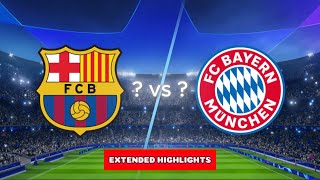 Barcelona vs Bayern Munich  All Goals amp Highlights  Today match [upl. by Asilad]