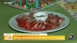 Festival Gastronômico de Pomerode vai até 21 de julho com mais de 100 opções de pratos típicos [upl. by Judd]