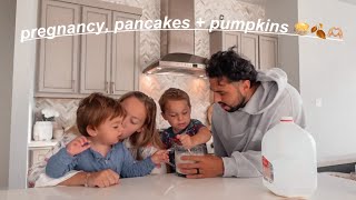 a wholesome weekend vlog  pregnancy updates fall fun parenthood amp more [upl. by Brockie27]