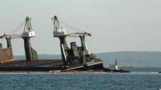 Seaspan Royal amp Log Barge Hercules Vancouver Island Canada [upl. by Nyad]