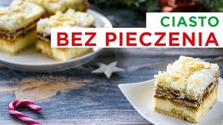 Ciasto bez pieczenia 🍰 z budyniem herbatnikami i kajmakiem [upl. by Hatokad]