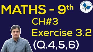 9th Class Maths solutions ch 3 Exercise 32 Q 4  6  FAST MATHEMATICS TUTORIALS [upl. by Abrahan]