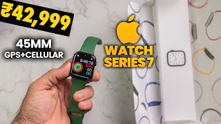 Apple Watch Series 7 Unboxing😍  First time user Reaction from a Android User😧 [upl. by Ymor220]