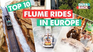 10 Best Log Flume Rides In Europe  Greatest Theme Park Flume  Water Rides [upl. by Casimire11]