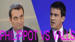 Affaire dieudonné  Florian Philippot clash Manuel Valls 06 02 14 [upl. by Woodruff105]