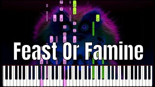 Feast Or Famine Piano Tutorial Free Midi and Sheets [upl. by Ellemac160]