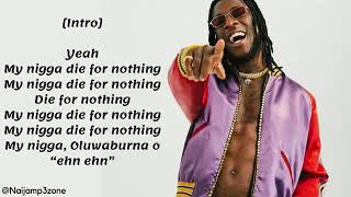 Burna Boy Ye Lyrics [upl. by Victoir]