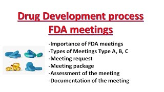 FDA meetings Drug Development process  Regulatory affairs [upl. by Siednarb]