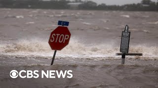 Tropical Storm Debby slams Florida with heavy rains flooding [upl. by Zurciram725]