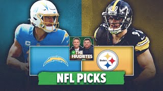 LA Chargers vs Pittsburgh Steelers BEST BETS NFL Picks amp Predictions  The Favorites Podcast [upl. by Nagorb]