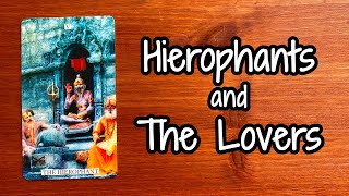 toptarottrumps 💥My Top Hierophants amp Lovers Cards 🧐 VR musingsbymascha [upl. by Hyacinthie]