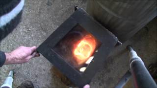 large firebox part 2 Sawdust burn and stove plans [upl. by Fronniah]