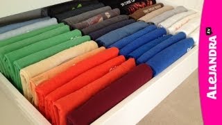 How to Fold TShirts [upl. by Blinny]