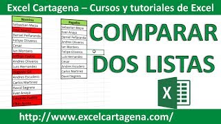 Comparar dos listas con Excel [upl. by Clercq]