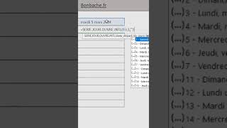 Calendrier automatique des jours travaillés ou douverture [upl. by Hagai611]