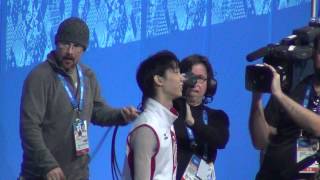 Sochi 2014 Yuzuru Hanyu before mens flower ceremony 00724 [upl. by Udall]