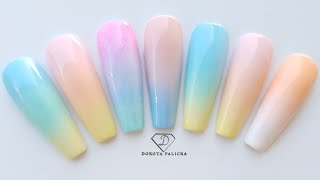 How To Do Ombre Nails With Pigments  Gel Nail Art Tutorial [upl. by Attenrad703]