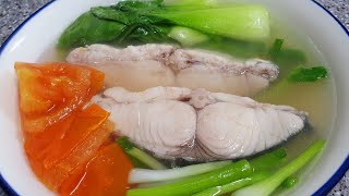 Fish Soup Tinolang Isda Mackerel Fish recipe  Sinabawang Isda Bisaya Style by Estella Channel [upl. by Tamis]