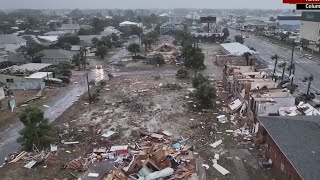 Several reports of tornadoes in Florida Panhandle as powerful storms move across state [upl. by Ekalb]