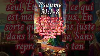 Lecture du Psaume 5118 psaumes bible [upl. by Eetnod]