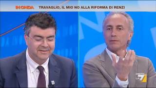 La riforma costituzionale Per Travaglio peggio di quella di Berlusconi [upl. by Herra]