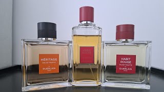 First Impressions Guerlain Habit Rouge EDT vs EDP amp Initial Thoughts on Heritage  Handsome Smells [upl. by Aramen]