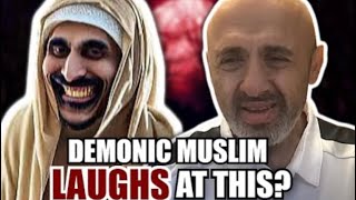 Muslim is delusional about Mohammed and is filled with demonic laughter [upl. by Einre]