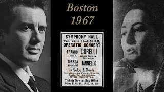 Franco Corelli amp Teresa Iannello quotO soave fanciullaquot La Bohème Act 1 duet 1967 Boston [upl. by Eecyaj]