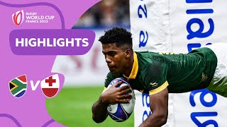 Springboks triumph in tentry thriller  South Africa v Tonga  Rugby World Cup 2023 Highlights [upl. by Asimaj]